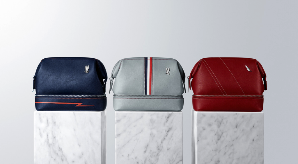 American's new centennial-inspired amenity kits. (Photo: American Airlines)