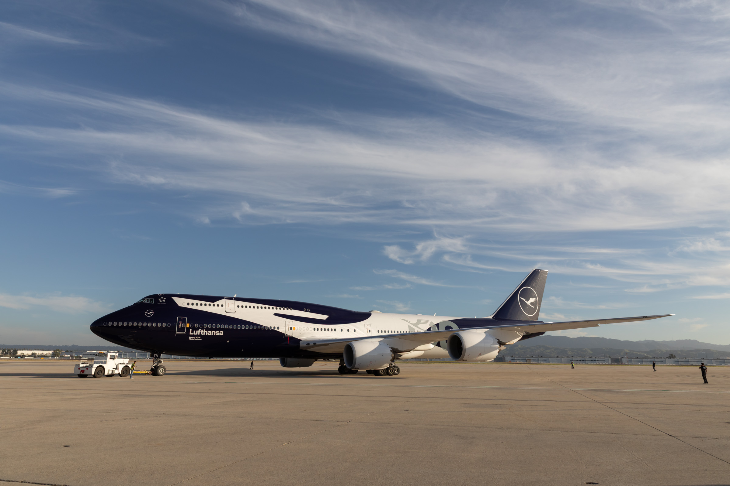 Lufthansa's 747 with its special livery. (Photo: Lufthansa)
