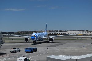 My Condor A330-900neo for the flight over to Frankfurt, arriving into the gate.