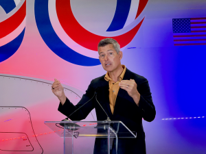 Transportation Secretary Sean Duffy speaks at an event in Fort Worth, Texas.