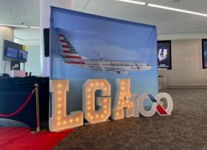 American gave passengers a special send-off at LaGuardia Airport and 10 others on April 15. (Photo: Jack Daleo)