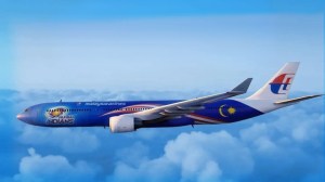 Malaysia Airlines A330-300 aircraft in special Mumbai Indians livery
