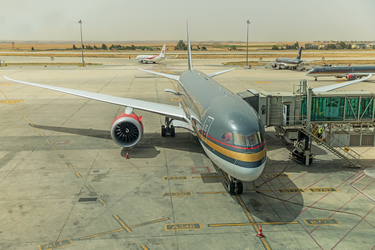 A Royal Jordanian Boeing 787 Dreamliner