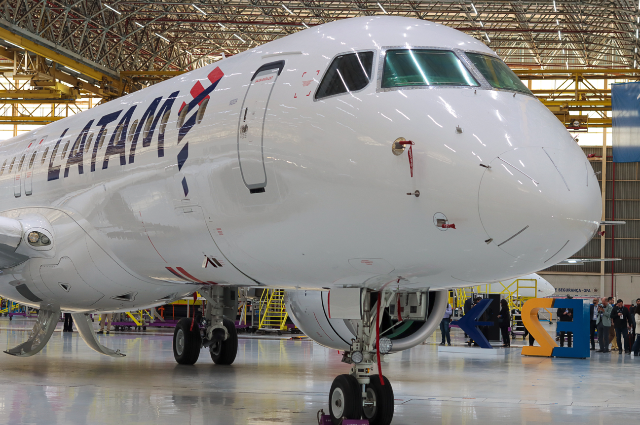 LATAM Airlines Brazil's first Embraer E195-E2. (Photo: LATAM Airlines Brazil)