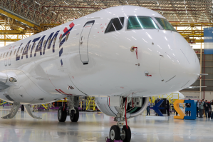 LATAM Airlines Brazil's first Embraer E195-E2. (Photo: LATAM Airlines Brazil)