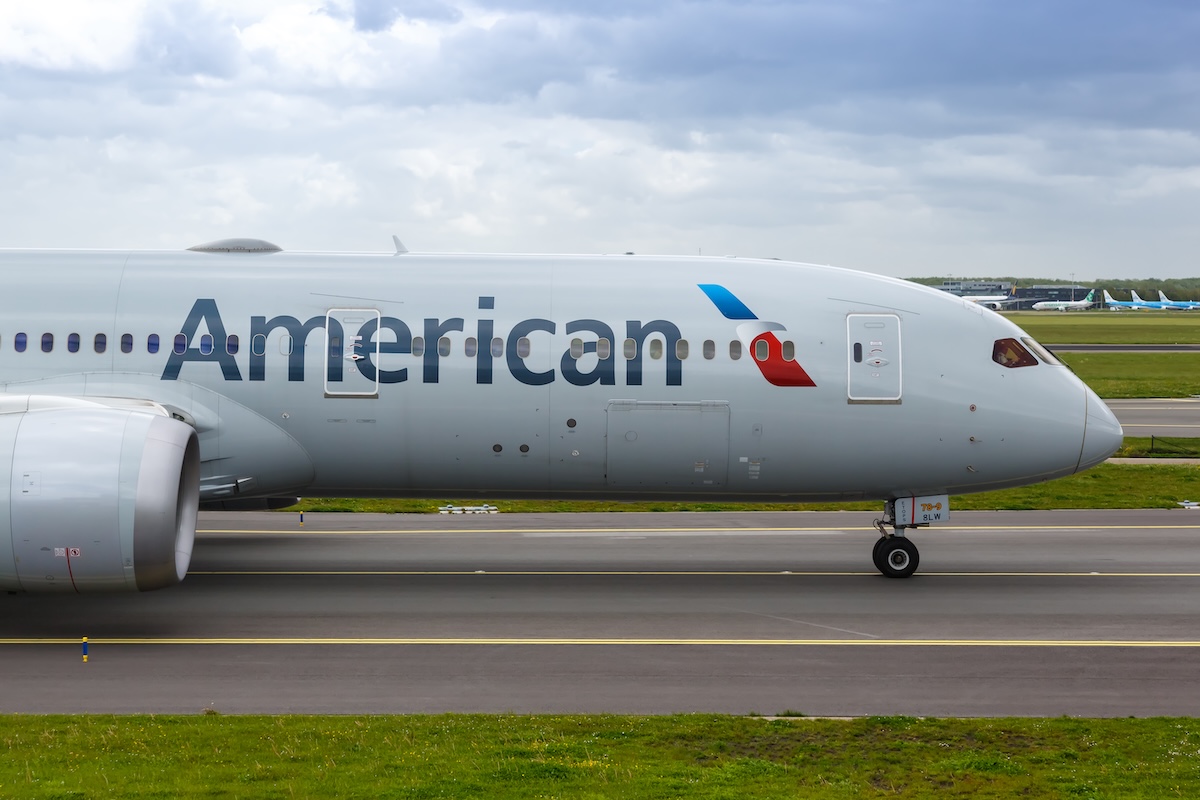 An American Boeing 787-9 Dreamliner