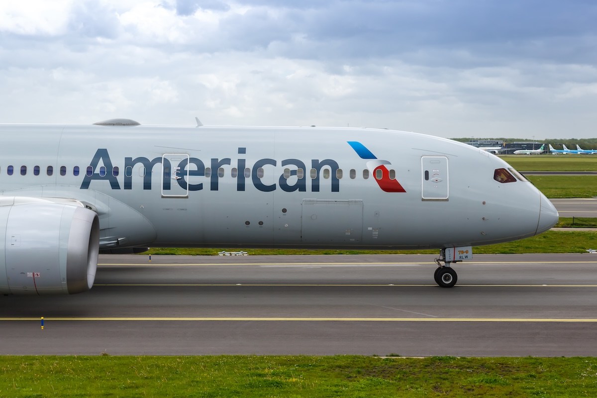An American Boeing 787-9 Dreamliner