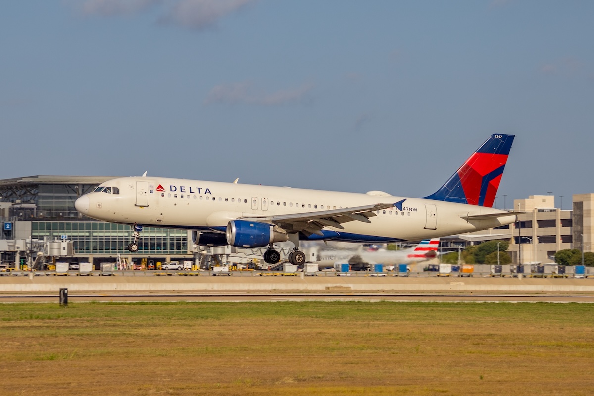 A Delta A320 in Austin